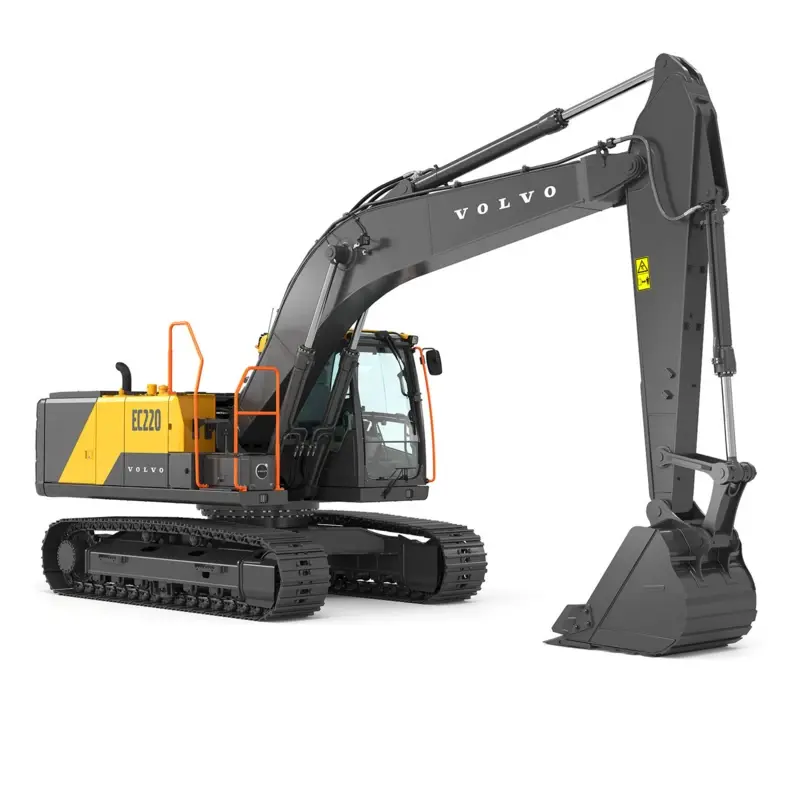 Arriendo de Excavadora 20 Ton. Volvo modelo EC220D en SK Rental con cobertura nacional.